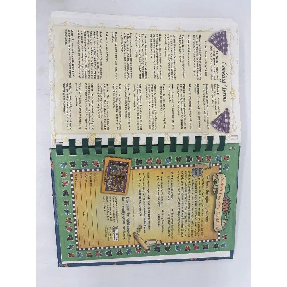 1999 Recipes from the Heart Cookbook (Sara Mana Chapter of Credit Union)